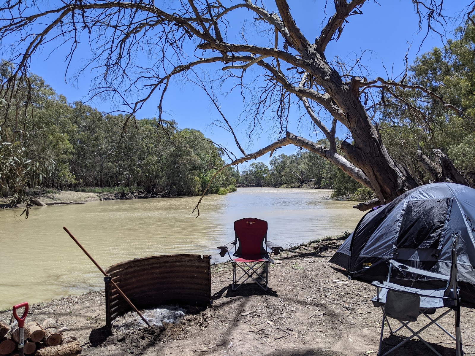 Darling River campground 3