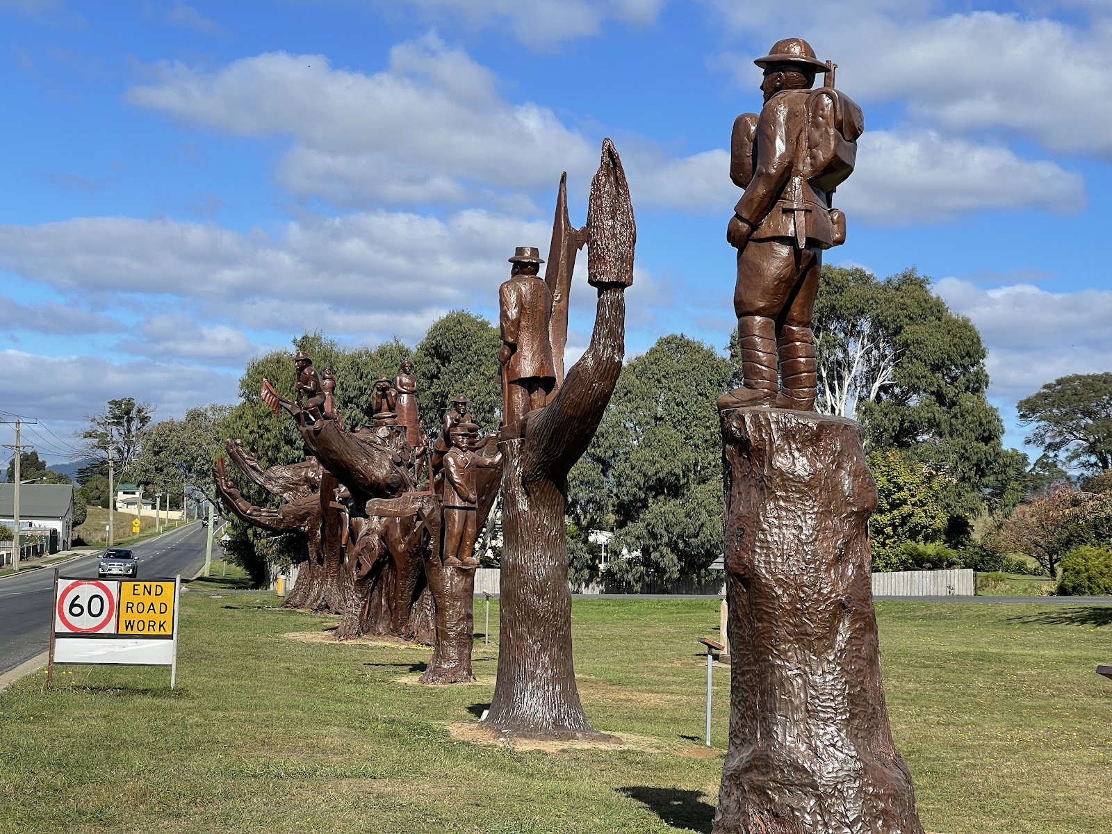 LEGERWOOD CARVED MEMORIAL TREES 2