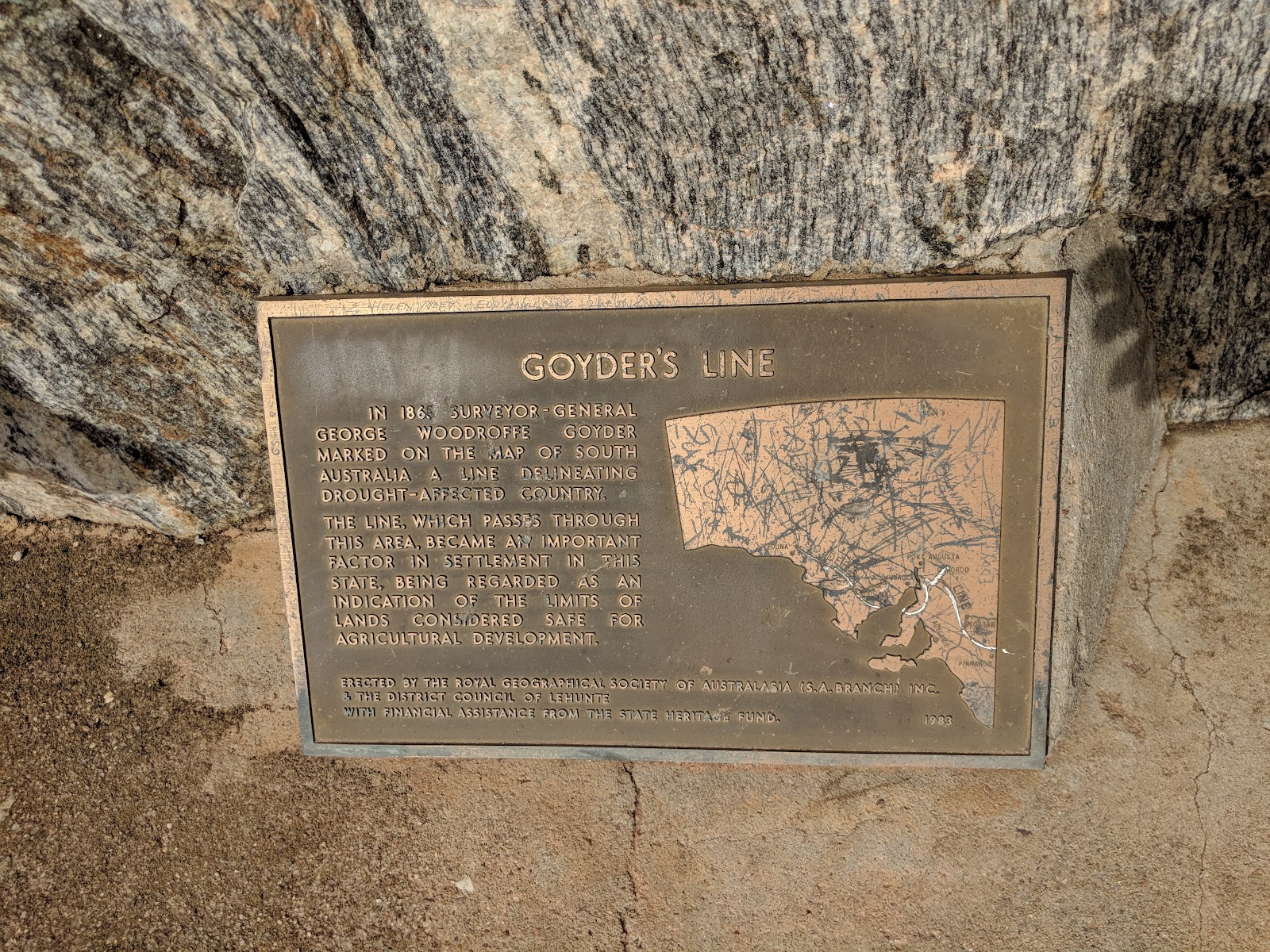 Goyders Line Monument Rest Area 5