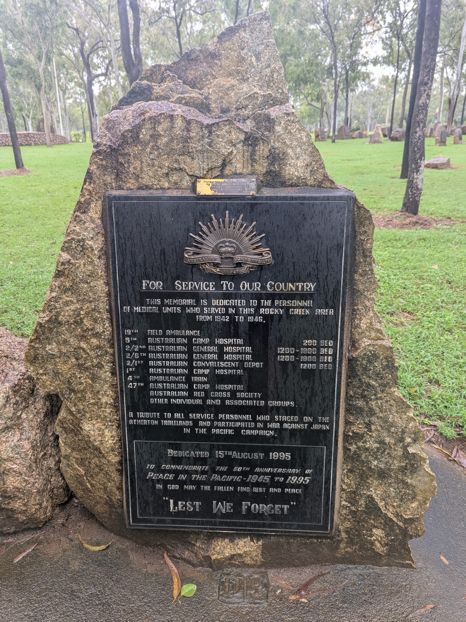 Rocky Creek War Memorial Park 2
